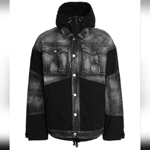 Dsquared2 denim jacket black mens 48IT